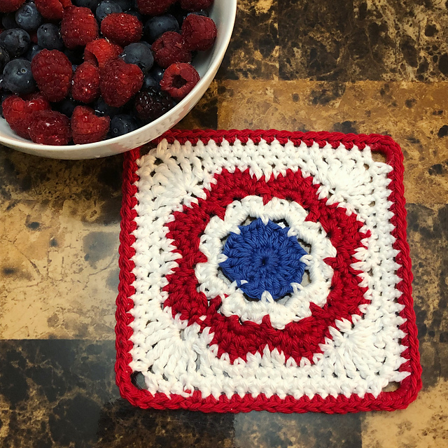 Americana Rose Dish Cloth