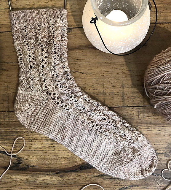 Ravelry Patchwork Cables Socks pattern by Shaina Scott