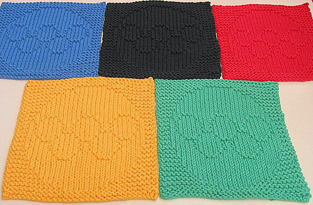Rings a la Olympic Dishcloth