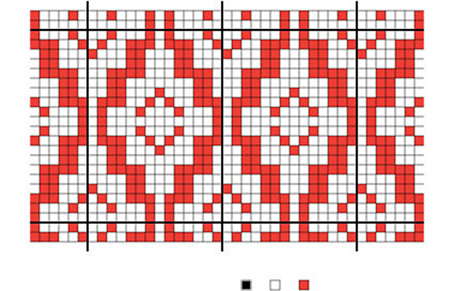 Red Zigzag Diamonds iPad Cover