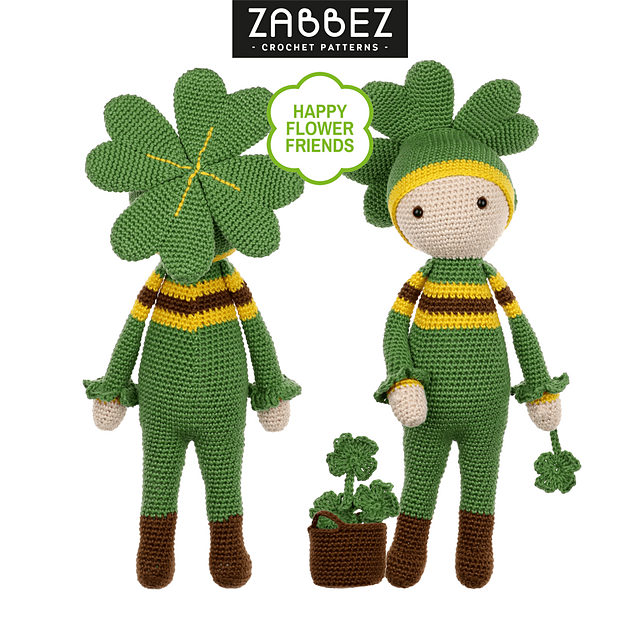 CLOVER♡様 リクエスト 5点 まとめ商品 Ravelry: Four-Leaf Clover Klaus doll pattern by Bas den Braver