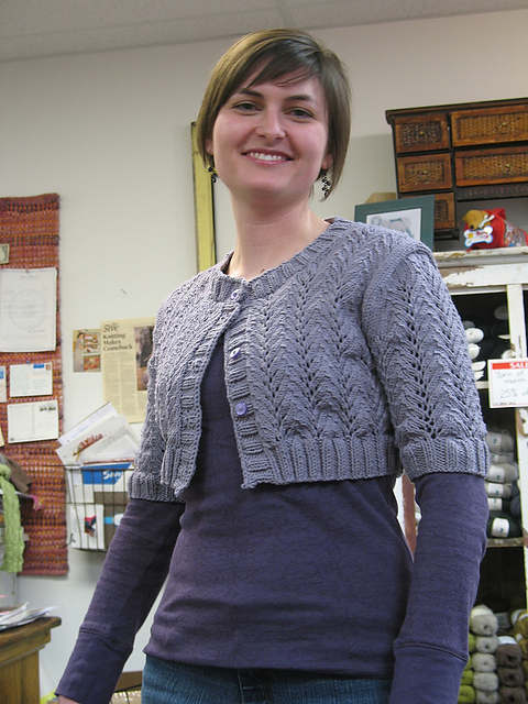 Cropped Lace Cardigan