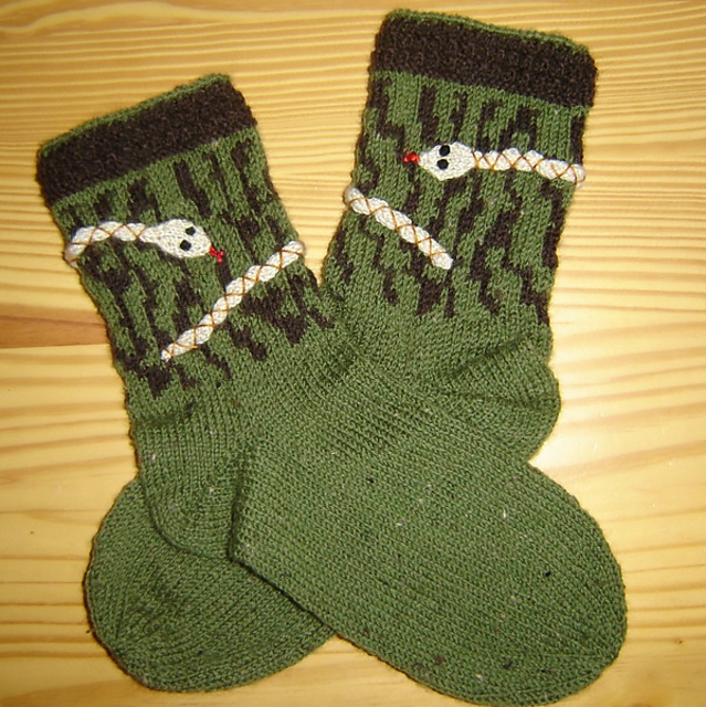Äquatorialguinea - Damensocken mit Schlange
