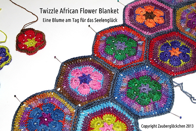 Twizzle African Flower Blanket