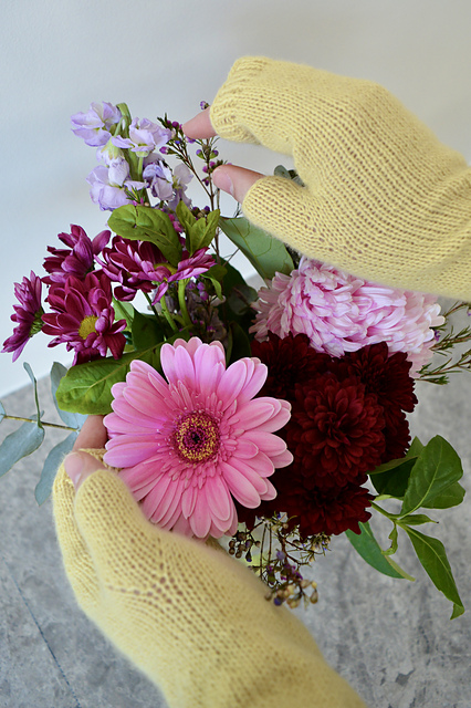 Golden Aurea Fingerless Gloves