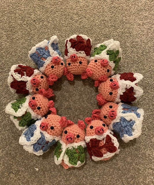 Pigs in blanket Xmas ornament