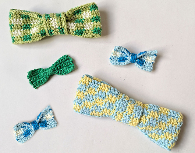 Gingham Hair Bows
