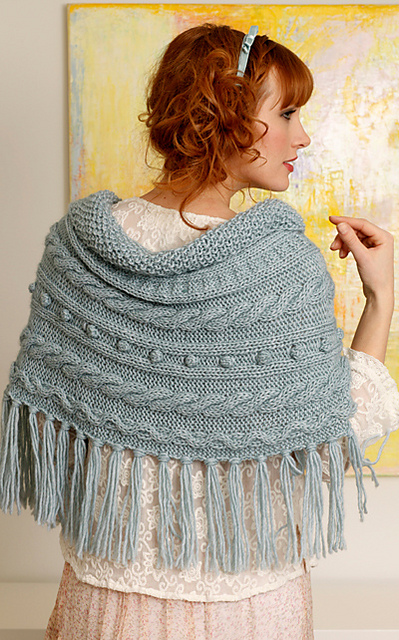 39. Palmikkoneuleponcho