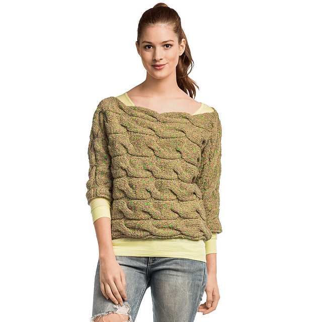 Modell 092/6 Damenpullover, 2-fädig aus Swing