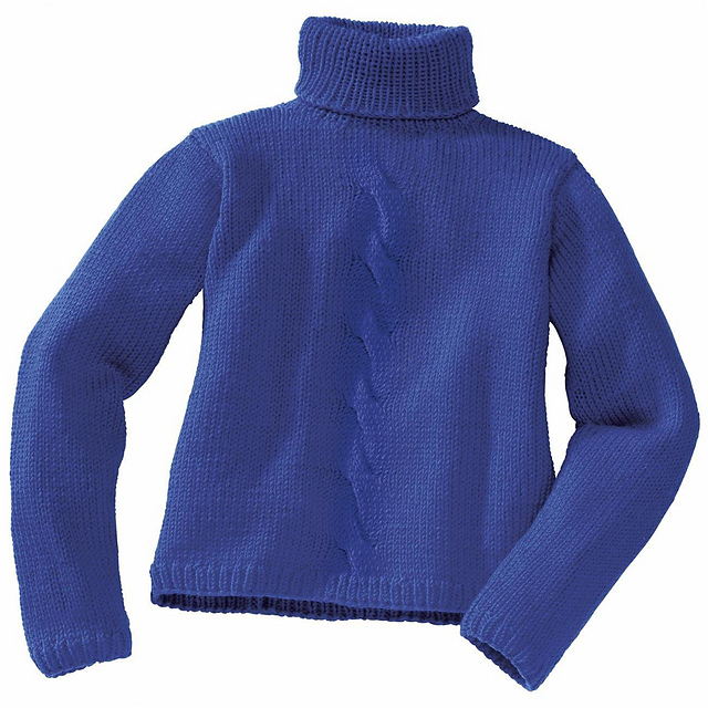 Modell 295/1 Rollkragenpullover mit Zopf