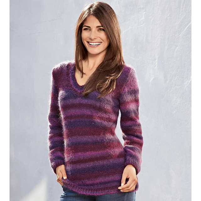 Modell 172/9  Long-Pullover mit Taillierung