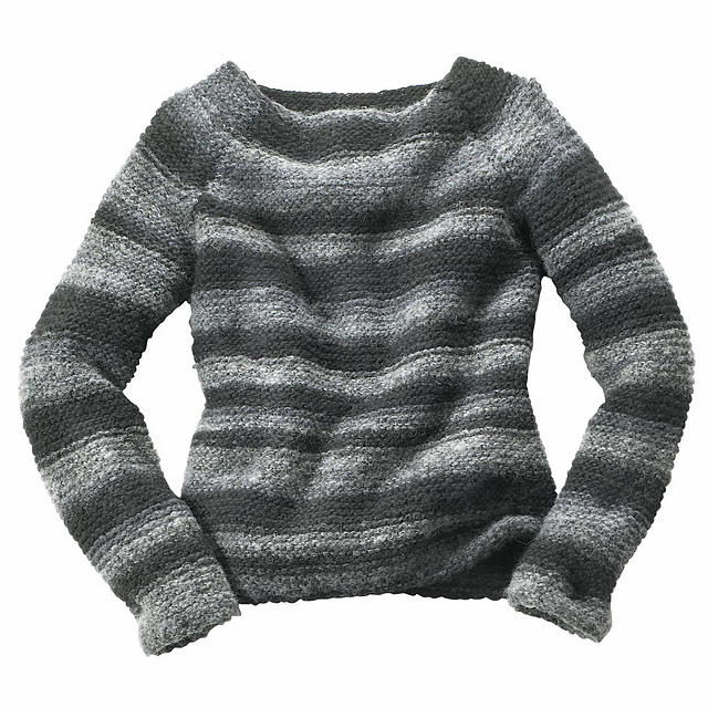 Modell 261/0 Kraus rechts gestrickter Pullover