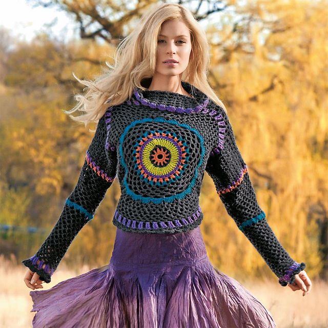 # 19 Rundgehäkelter Pulli