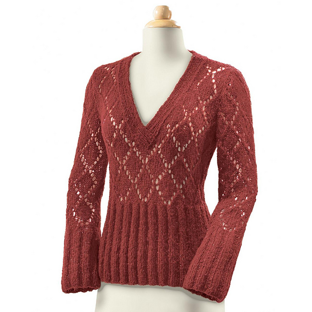 Modell 185/6 Lochmusterpullover
