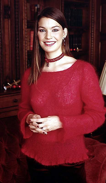 Red Frill Sweater