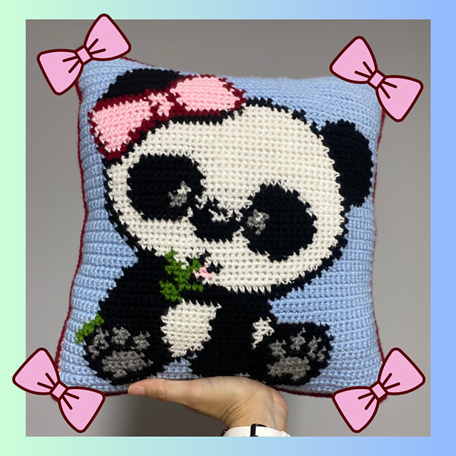 Pink Panda Pattern Ravelry: Pretty in Pink Panda pattern by Jennifer Zeno