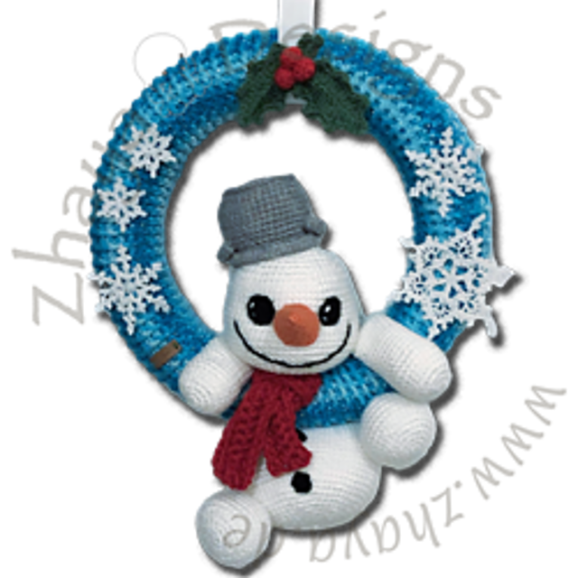 Snowman wreath