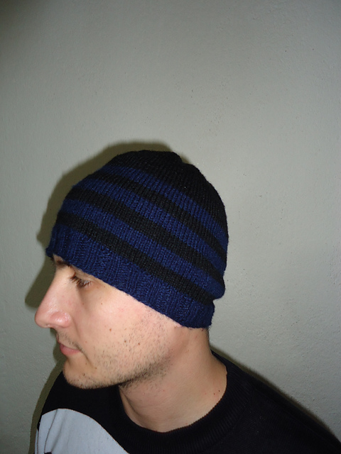 Blue rain hat