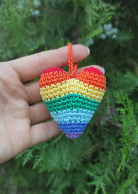 Rainbow heart