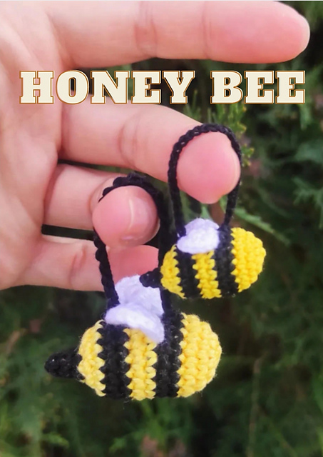 Honey Bee Keychain