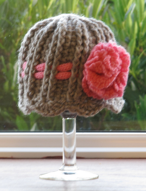 Cute Ribbed Baby Hat