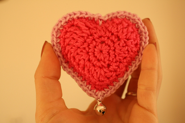 Little Stuffed Crocheted Heart