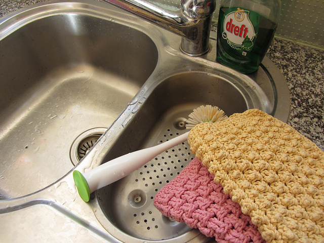 Crochet dishcloth set