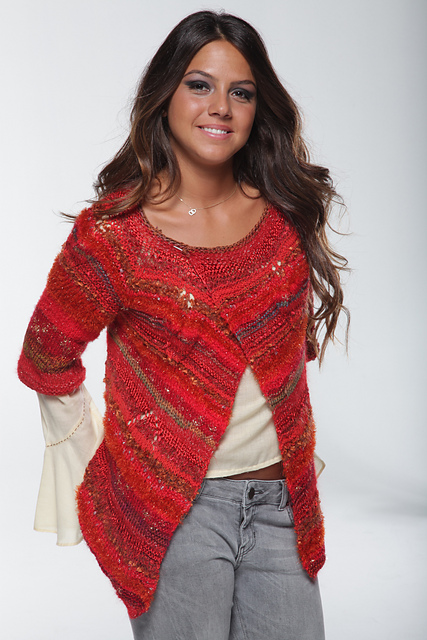 Top-Down Shroud of Leaves Lace Cardigan