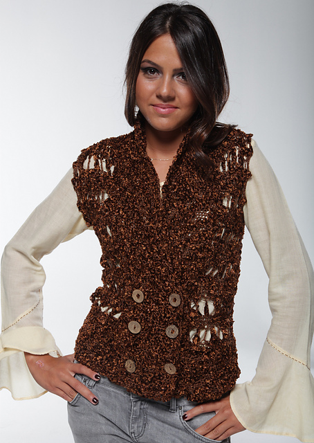 Double-Breast Vest of Scarves