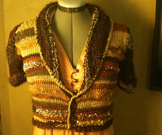Ruffled Short-Sleeve Jacket
