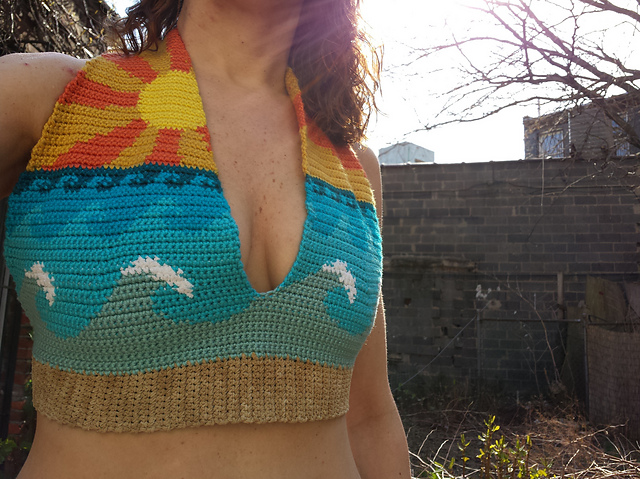 Ocean Beach Halter Bikini Top