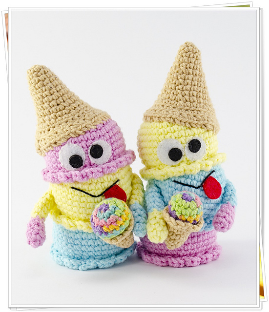 Amigurumi Ice Cream Monster