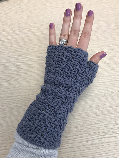 Blossom fingerless gloves