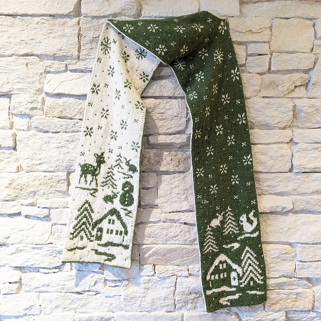 Scarf "Winter Fairy Tale"