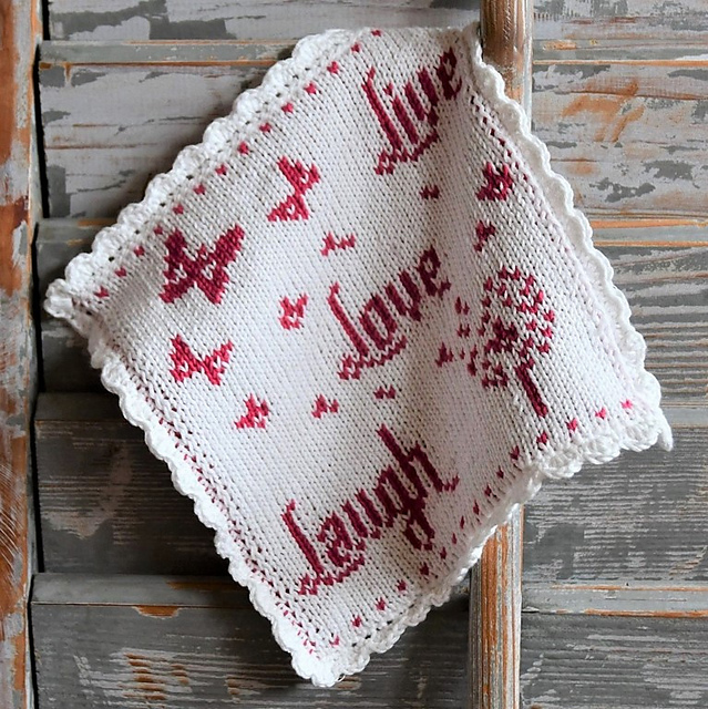 Tuch / Cloth "Live Love Laugh"