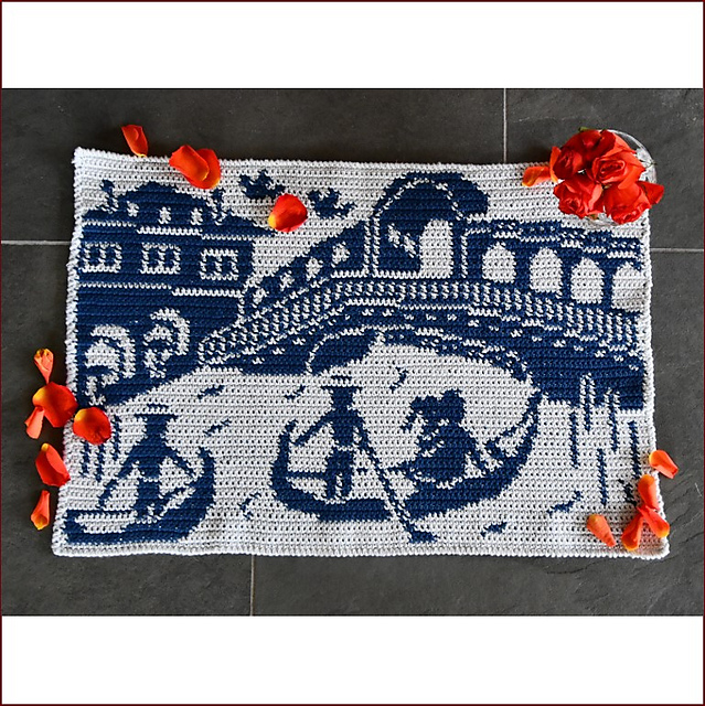 Placemat "Venetia" - Tischset "Venedig" (crochet)