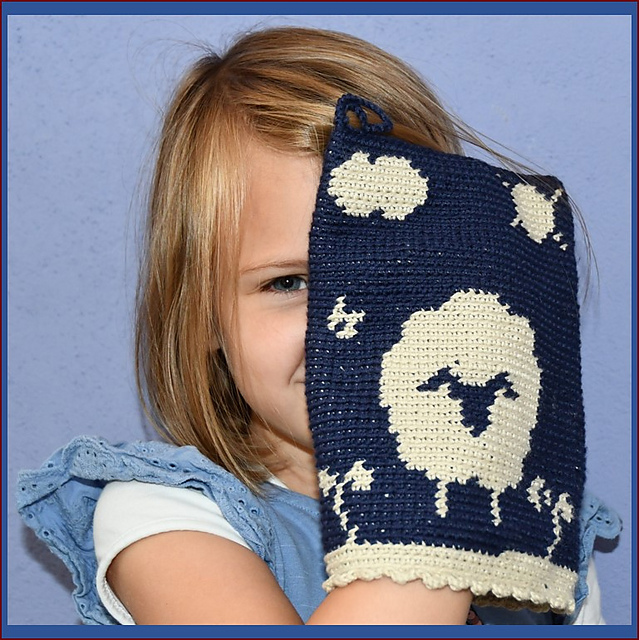 Washcloth "Funny Sheep"