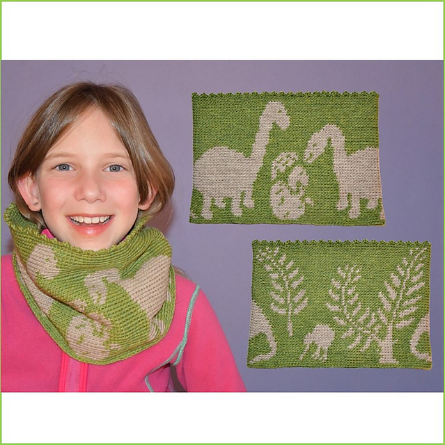 Cowl "Dinoworld" (crochet)