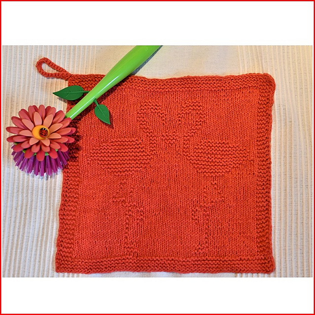 Beginner's Dishcloth "Flamingo Love"