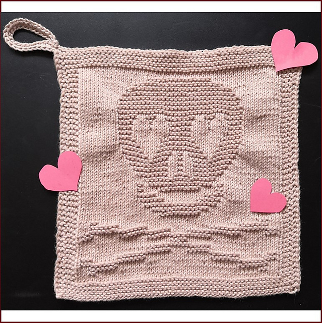 Washcloth / Dishcloth "Skully"