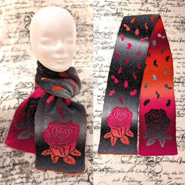 Scarf Rose petals