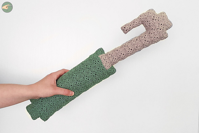 Pixel Crochet-Shaped Cushion