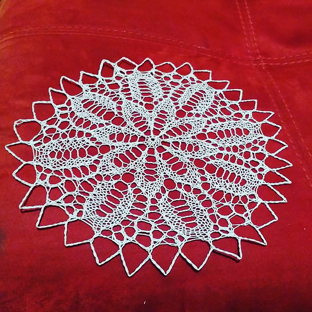 Eight-pointed Star Doily 6