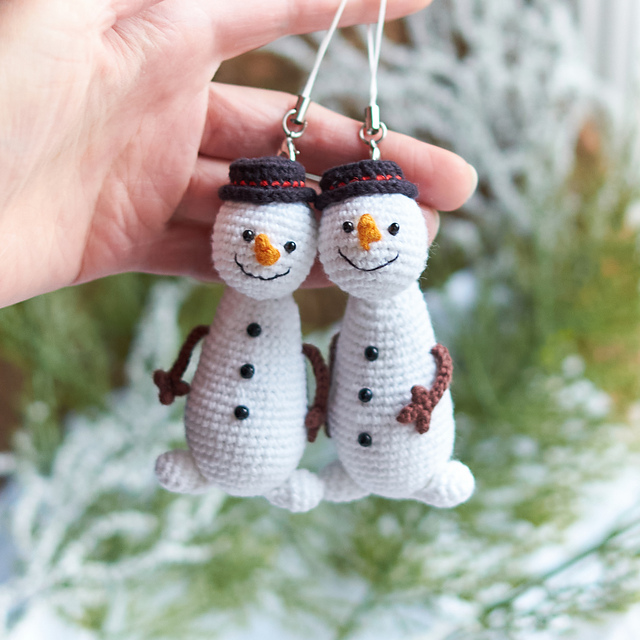 Keychain Snowman