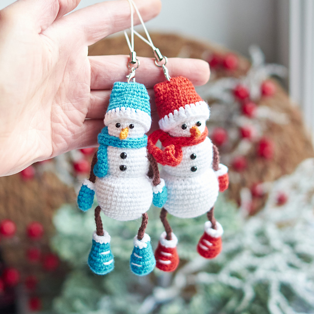 Keychain Snowman