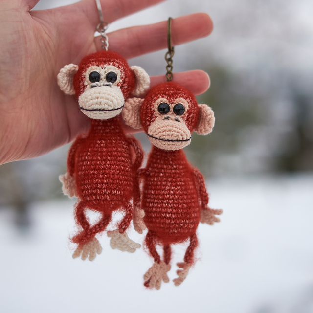 Monkey Keychain