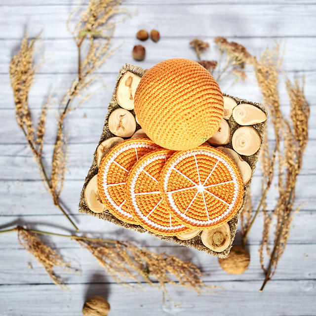 Orange and slices