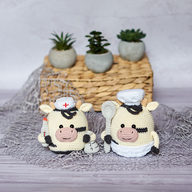 Cows Chef and Nurse
