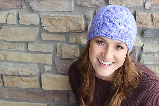 "Millie" Heart Cable Hat