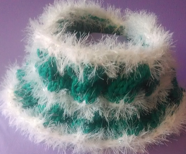 Carol Cable Fur Cowl